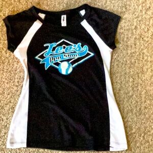 ⚾️ Softball Performance Lee’s  PRO SHOP VINTAGE EUC Black & SKY BLUE S/M